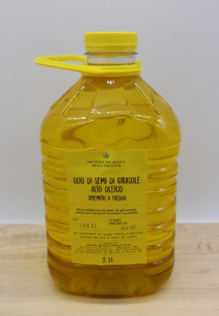 Olio di girasole alto oleico in fustino da 3 lt